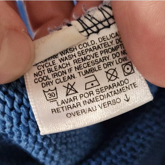 Vtg Liz Wear Striped Oversized Rainbow Fisherman Sweater Cozy Preppy Classic - Picture 5 of 8